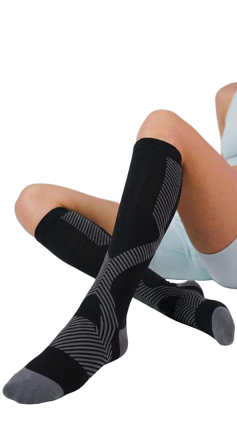 Nurse wearing NursingRx compression socks, tested by nurses